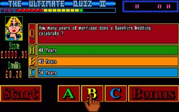 Ultimate Quiz II, The_Disk1 screen shot game playing